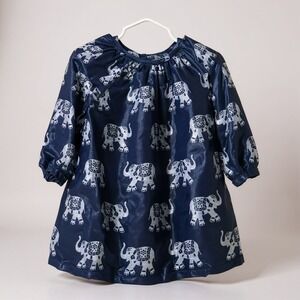 peek little‎ peanut velvet elephant dress XXS / 6-12M NEW